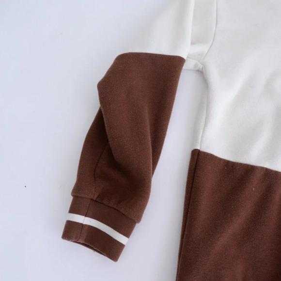 Disney Our Universe Embroidered Tinkerbell Cream And Brown Crew Neck Sweater Med - Picture 11 of 11